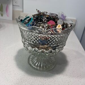 Mystery Bowl with Assorted Jewelry